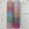 Punto escarchado mate línea telefónica Anillo para el pelo color gelatina cuerda de teléfono cabeza de cuerda Anillo de cuero coreano Joyería para el pelo al por mayor