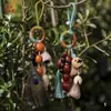 Campana de Manivela con Cáscara Natural de Fruta, Carrillón de Viento para Aliviar el Estrés, Adorno Único para Colgar en el Coche con Terapia de Sonido de Cáscara de Fruta, Venta al por Mayor