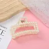 Pin de Perla Estilo Coreano Lazo de Corazón Pin Geométrico Pin de Tiburón Pasador Accesorio para el Cabello Accesorio de Perla para el Cabello Red