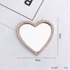 Nueva joyería de concha de teléfono móvil DIY, traje de oso brillante, espejo de amor, accesorios, pequeña mariposa, amor, diamantes de imitación, venta al por mayor