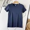 Camiseta Básica de Verão Nova Estilo Japonês para Mulheres, Cor Sólida, Gola Redonda, Manga Curta Y465754