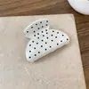 Pinza de Garra Estilo Francés para Mujer Pinza para el Cabello Simple de Gama Alta Pinza de Garra de Lunares Updo en la Parte Posterior de la Cabeza Pinza de Tiburón Pasador Accesorios para el Cabello