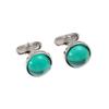 Gemelos de cristal redondos con incrustaciones de diamantes, ideales para camisas de negocios y mangas de hombre, de AliExpress y Amazon.