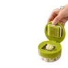 Prensa de Ajo tipo Push Acero Inoxidable Cocina Hogar Triturador de Ajo Multifuncional Pasta de Ajo Picadillo de Ajo Polvo Triturador Artefacto para Pelar Ajo