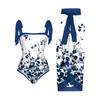 Traje de baño de una pieza retro de Amazon, para vacaciones en la playa, con efecto adelgazante, para cubrir el vientre y aguas termales, de estilo conservador, para Europa y América, 2023