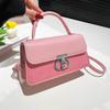 Bolso Pequeño con Hebilla de Cierre Texturizada para Mujer 2026 Nuevo Versátil Retro Bolso de Hombro Cruzado Bolso de Mano para Viajes Diarios de Dama Bolso Cuadrado Pequeño