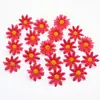 Flor Artificial Nueva Margarita Pequeña Crisantemo Hecho a Mano DIY Doble Capa 4.5cm Cabeza de Flor Falsa Margarita Poligonal Girasol Al por Mayor