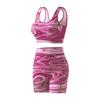 Conjunto de Sutiã Esportivo Europeu e Americano Top Tubo para Treino de Corrida Fitness Roupa Íntima Push-Up Costas Bonitas Conjunto de Colete de Yoga Atacado