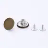 Fivela de Metal Sólido 17mm Fivela em Forma de I Botão de Latão Botão para Macacão Jeans Botão de Pressão para Atacado Material Fivela Oculta