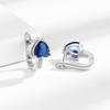 Pendientes británicos de circonita de amor de alta calidad transfronterizos, pendientes de temperamento simple japoneses y coreanos, joyería de oreja de alta gama para mujer al por mayor