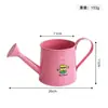 Maceta de hierro forjado de color caramelo, tienda de flores, ramo hecho a mano, bolsa de flores, maceta de hojalata de colores, cubo para arreglos florales del Día del Maestro