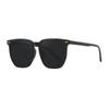 2023 Nuevos Lentes Blush Caperucita Roja Libro Famosos en Internet Mismo Estilo Tono de Color Gradual Gafas de Sol Marco Negro Gafas de Sol Polarizadas