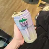 Taza de Café con Pantalla de Temperatura Inteligente 316 Acero Inoxidable Termo Taza para Niñas Linda Taza de Acompañamiento con Cuerda para Levantar Portátil Taza para Coche