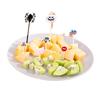 Mini Placa Decorativa Estilo Japonês para Bento Animal de Desenho Animado Crianças Garfo de Frutas Halloween Sinal de Trânsito Fruta