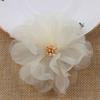 Venta directa de fábrica Yiwu origen flor de gasa de 8 cm flor accesorios de ropa accesorios accesorios