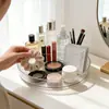 Estante Giratorio de Almacenamiento de Belleza Transfronterizo, Estante de Almacenamiento de Productos para el Cuidado de la Piel de Gran Capacidad Transparente de Gama Alta, Caja de Almacenamiento de Cosméticos