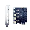 Tarjeta de Expansión PCIe a Tipo-C USB 3.2 20Gbps sin Controlador Adaptador para Computadora de Escritorio Sin Fuente de Alimentación
