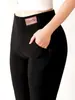 Pantalones acampanados de cintura alta con forro polar para mujer, nuevo estilo de invierno, engrosados para un efecto adelgazante y que realza las caderas, pantalones casuales adecuados para usar en exteriores, versátiles y elegantes