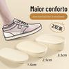 Palmilhas de aumento de altura interna de pipoca para homens e mulheres Invisible Boost Sports meia almofada de aumento de altura Not Tired Foot Martin Boots AJ Insoles