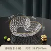 Nova Tigela de Frutas Quadrada em Formato de Flor Coração Fruteira Doméstica Mesa de Centro da Sala de Estar Prato para Exibir Lanches Frutas Secas Armazenamento de Doces