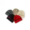 Gorro cálido unisex de cachemir con rayas, tejido trenzado, bloques de color y puño, gorro de invierno de moda con orejeras