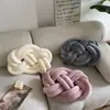 Almofada de Algodão com Núcleo para Cochilo Almofada de Mesa Decorativa para Janela de Canto Almofada de Assento Almofada Circular Estilo Nórdico Ins para Cadeira