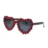 Gafas de Sol Amor Transfronterizo 2025 Gafas de Sol Flor Rosa Aurora Gafas de Sol Protectoras Corazón de Melocotón Venta al por Mayor