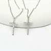 Collar Cruzado de Diamante Completo Transfronterizo para Mujer, Accesorio Decorativo de Lujo Ligero de Gama Alta, Cadena para Clavícula Unisex, Cadena para Suéter