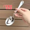Cuchara de Acero Inoxidable 304 del Fabricante para Bocado Grande de Sopa, Cuchara de Mesa Doméstica, Cuchara para Sopa Engrosada y Profundizada, Cuchara para Arroz
