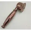 Chuveiro de Mão Estilo Europeu Vintage Todo em Cobre Preto Puro Latão Antigo Cabeça Pequena de Spray Chuveiro Único