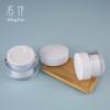 Fábrica 15g30g transparente pared gruesa doble capa muestra crema para ojos botella subenvasado 50g crema facial botella frasco pequeño