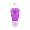 Frasco Dispensador de Silicone com Ventosa, Frasco Borrifador Portátil Tipo Squeeze com Mangueira, Kit de Viagem