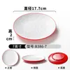Pratos de Melamina Xiangyuanmei Pratos Comerciais Vermelho Branco Espessados Redondos Hotel Panela Quente Prato de Buffet Configuração Pratos de Restaurante