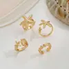 Joyería Transfronteriza Europea y Americana Estrella de Mar Concha Anillo Ajustable Set Anillo de Aleación Personalizado Vacaciones en la Costa