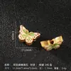 Colgante de Mariposa Azul para Quemar Aceite Chapado en Oro Plata 925 Accesorios para Colgantes de Pulsera y Collar Material Tejido a Mano Accesorios