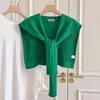 Chal de Alta Gama con Chaleco de Punto Pequeño, Color Sólido, Nuevo Estilo Primavera y Otoño, Protector de Cuello Versátil para Vestir en Capas, Chal Pequeño, Cuello Falso