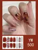 Pegatinas para uñas TE, sin cocción, de moda, finas, arte de uñas de cobertura completa listo para usar, pegatinas de uñas vestibles temu, Sudeste Asiático, Japón, Corea