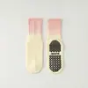 Calcetines de Yoga de Color Degradado para Mujer, Tubo Largo con Pantalones de Tiburón, Calcetines Deportivos para Fitness, Calcetines de Tubo Medio para Pilates, Calcetines Antideslizantes para Interiores