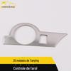 Adequado para 20 tipos de moldura decorativa de controle de farol sonoro novo Volkswagen acessórios de moldura de controle de farol de aço inoxidável sonoro