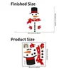 Adesivos de Parede Transfronteiriços Adesivos de Parede de Natal Adesivos de Expressão PVC Fofo Desenho Animado Boneco de Neve Adesivos de Geladeira Adesivos de Janela Adesivos de Copo Papel de Parede