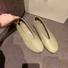 Zapatos Planos de Verano 2026 Estilo Simple Slip-On Puntera Redonda Versátiles de Boca Baja Zapatos de Abuela para Mujer