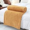 Manta de Forro Polar de Piel de Torre de una Sola Capa, Color Sólido, Jacquard Tridimensional, Manta de Mariposas, Manta para Siesta para Hogar/Oficina, Manta para Aire Acondicionado