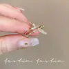 Anillo delgado dulce de capas para mujer, anillo abierto en forma de corazón exquisito y versátil, anillo de dedo índice moderno de alta gama estilo ins