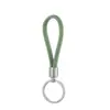Llavero Casual de Cuerda de Cuero y Metal Nuevo para Mujer Cadena de Llavero de Aleación de Coche de Gama Alta Colgante Lindo de Cuerda de Cuero