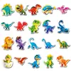 20 Piezas de Imanes de Refrigerador Suaves Magnéticos Originales de Dinosaurios 3D, Tyrannosaurus Rex, Pterodáctilo, Animales Lindos de Dibujos Animados, Pegatinas Magnéticas Impermeables Transfronterizas