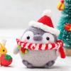 Bolsa de fieltro de lana divertida para hacer tú mismo, hecha a mano, para hacer muñecos de pingüino, adornos de regalo de Año Nuevo para pareja