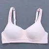 Roupa Íntima de Verão Japonesa Feminina Sem Aro de Aço Fina Para Alunas do Ensino Fundamental e Médio Sutiã para Adolescentes Peito Pequeno Sutiã Push-up Respirável
