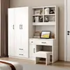 Conjunto Combinado de Armario y Escritorio para Uso Doméstico en Dormitorios Pequeños, Habitaciones Infantiles, Escritorio de Computadora con Armario, Escritorio de Escritura
