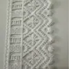 Renda Bordada Vazada 7cm de Largura Acessórios de Bordado DIY Poliéster Seda Renda Solúvel em Água Nova Etiqueta de Presente