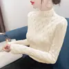 Camiseta interior para mujer, cuello semi-alto, suéter de ropa interior, novedades de otoño para mujer, manga larga, corta, tejido de punto, top de principios de otoño